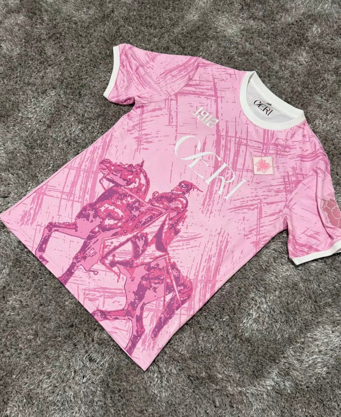 Albanie Maillot Rose