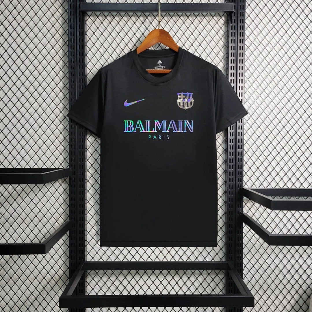 24-25-Barcelona-Black-Casual-Shirt S-4XL