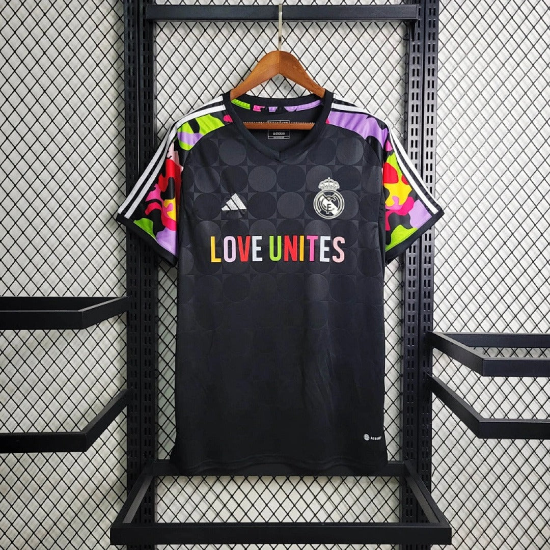 24/25 Real Madrid Black Training Soccer Jersey